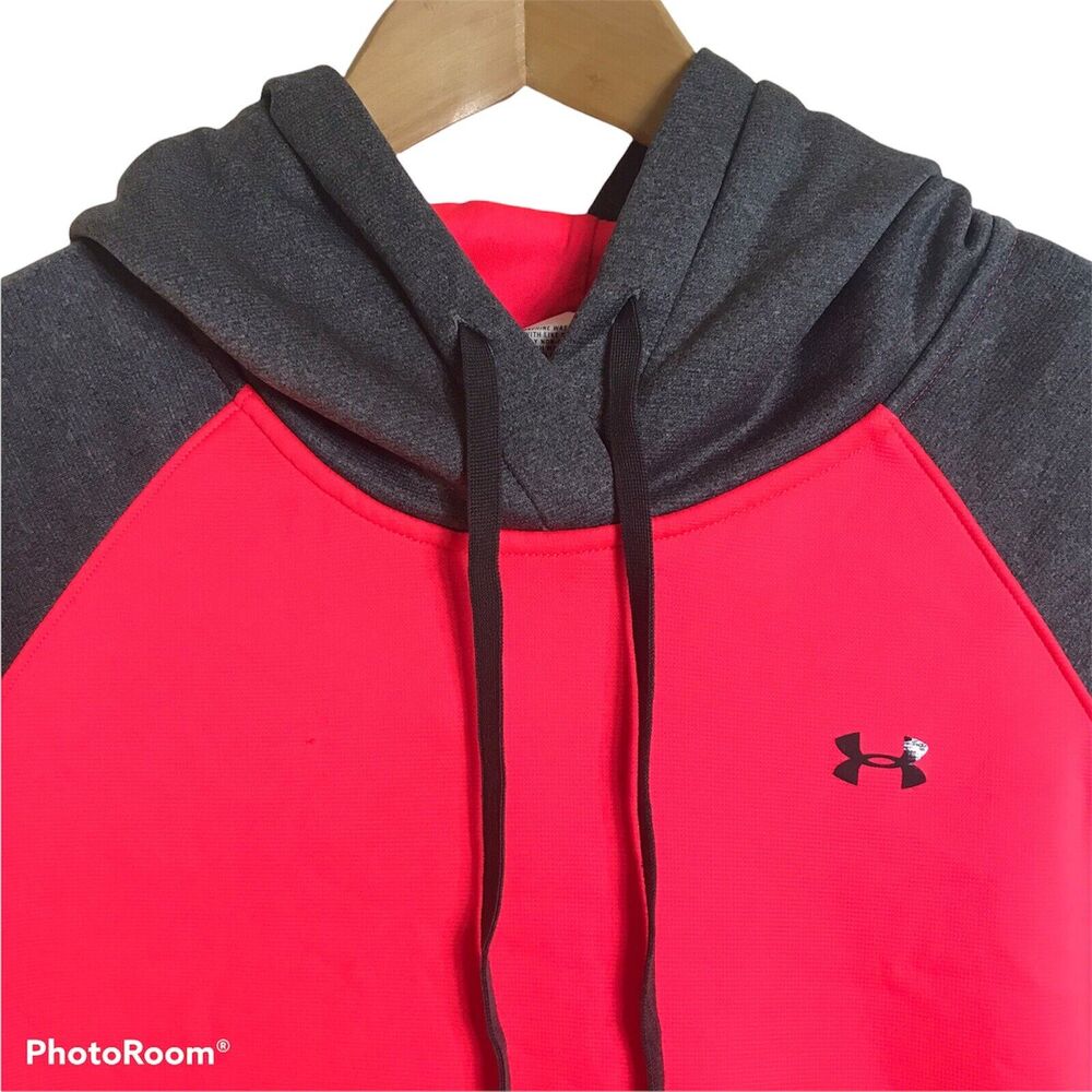 Under Armour UA Pullover Hoodie 1248917 Womens Small Semi-Fitted Color Block
